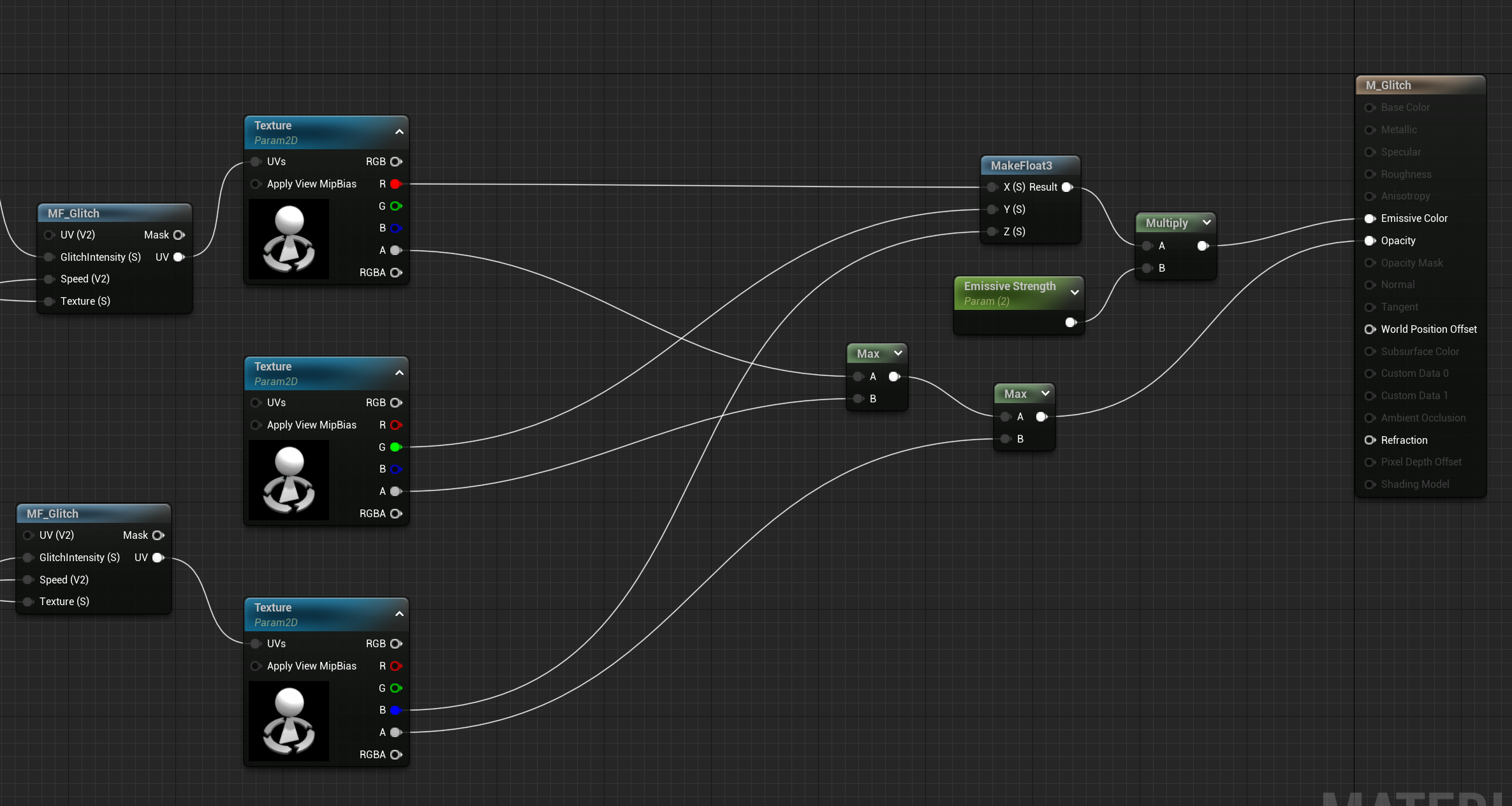 Glitch material graph part 2